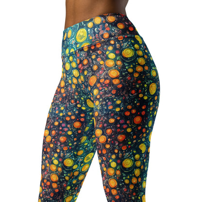 Yoga Leggings - Starry Orbits