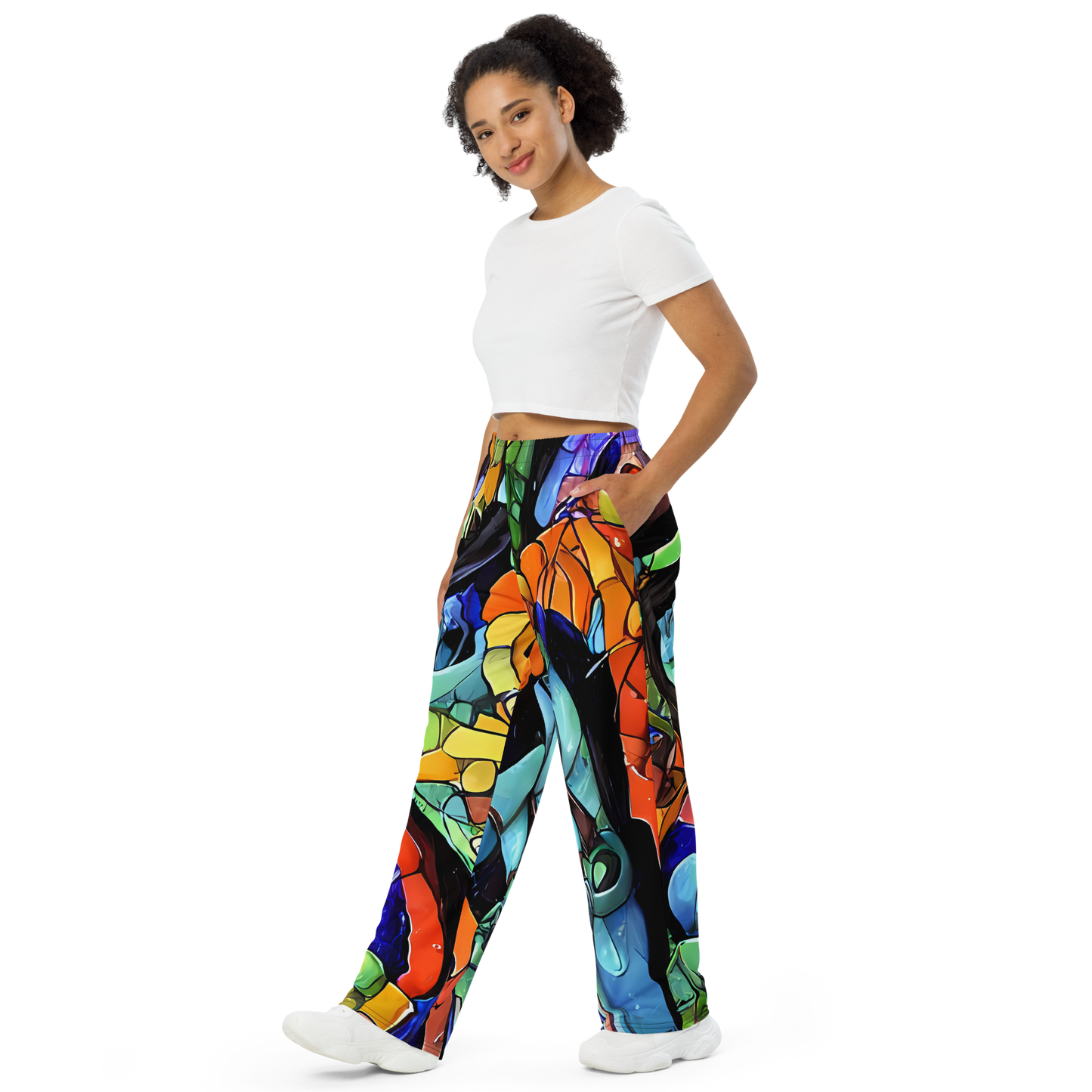 Wide-Leg Pants - Cascade Muralista