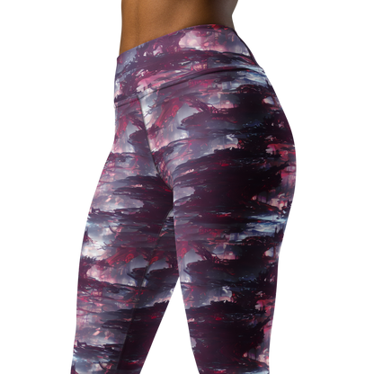 Yoga Leggings - Twilight Fortresses