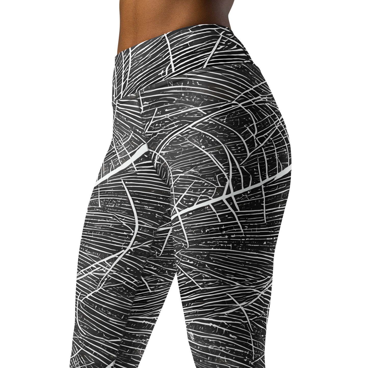 Yoga Leggings - Silver Echo