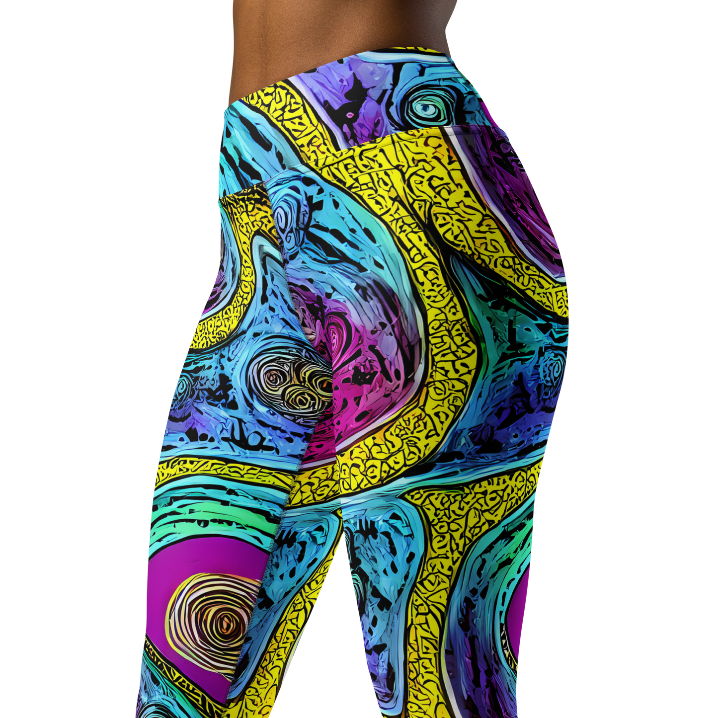 Yoga Leggings - Orbiting Orbs