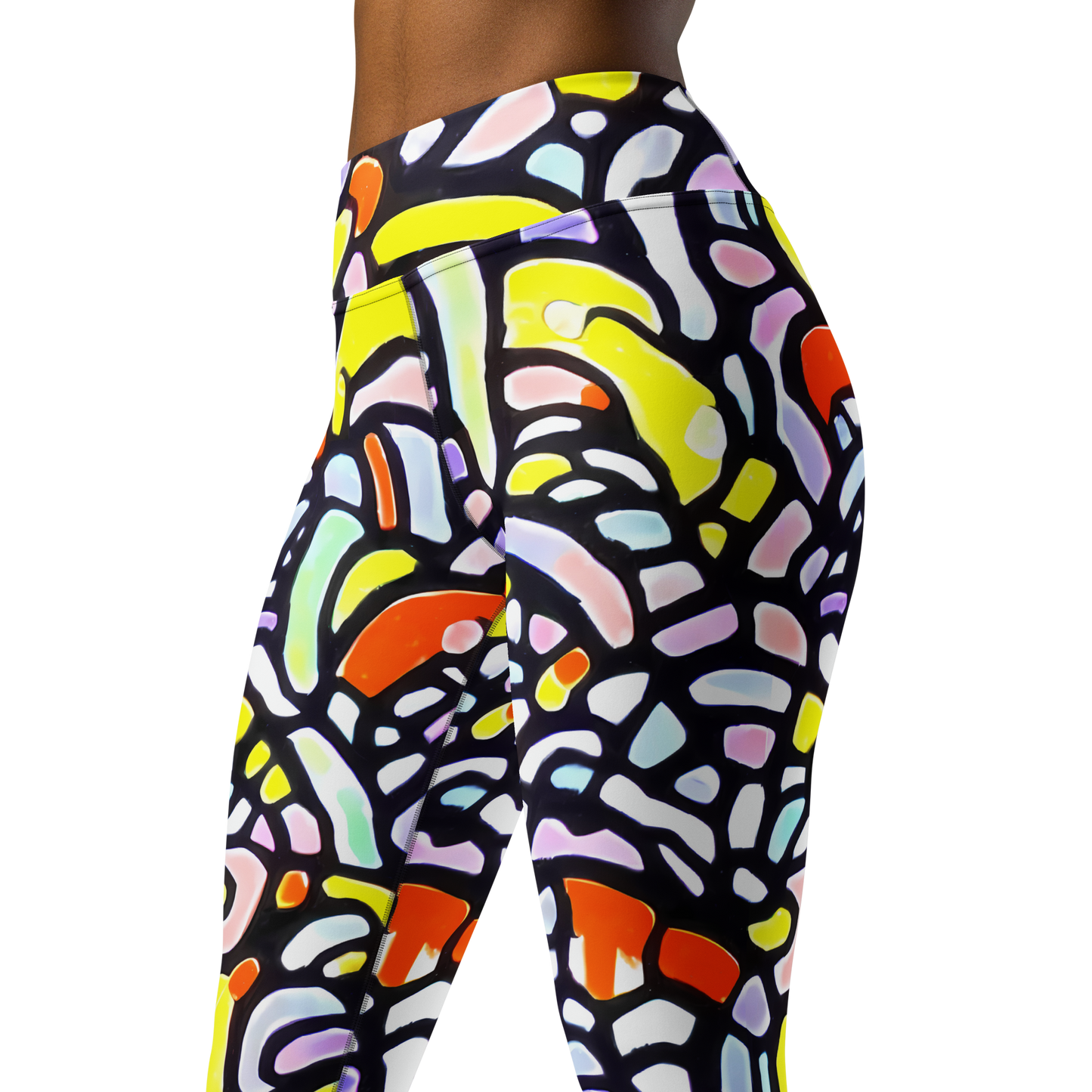 Yoga Leggings - Cubist Carousel