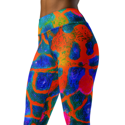 Yoga Leggings - Vibrant Mosaic