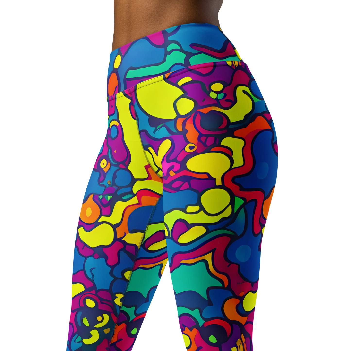 Yoga Leggings - Colorful Chaos