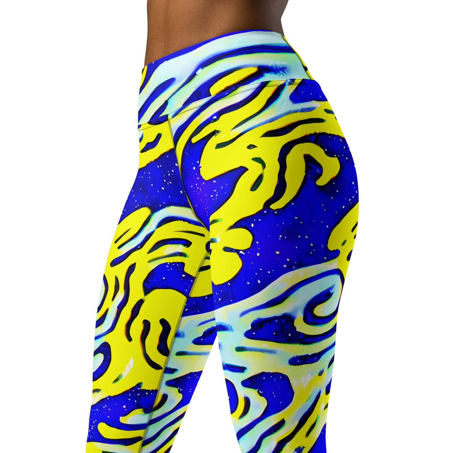 Yoga Leggings - Electric Horizon