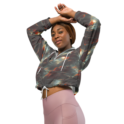 Women's Cropped Windbreaker - Stellar Highlands