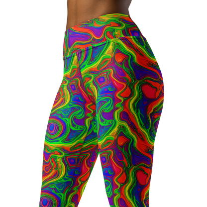 Yoga Leggings - Psychedelic Waves