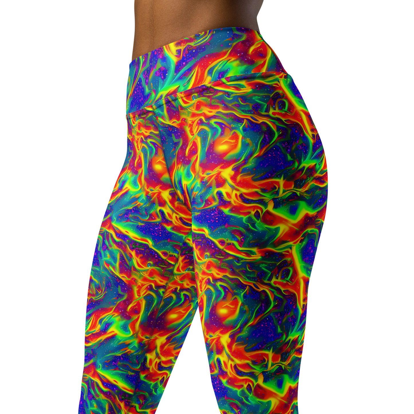 Yoga Leggings - Nebula Symphony