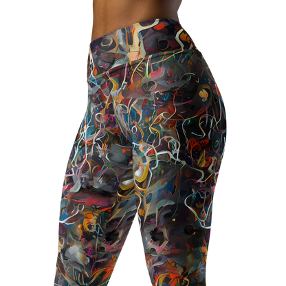 Yoga Leggings - Chromatic Entanglement