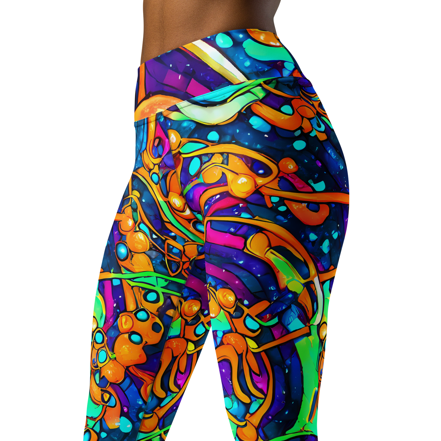 Yoga Leggings - Iridescent Nebula