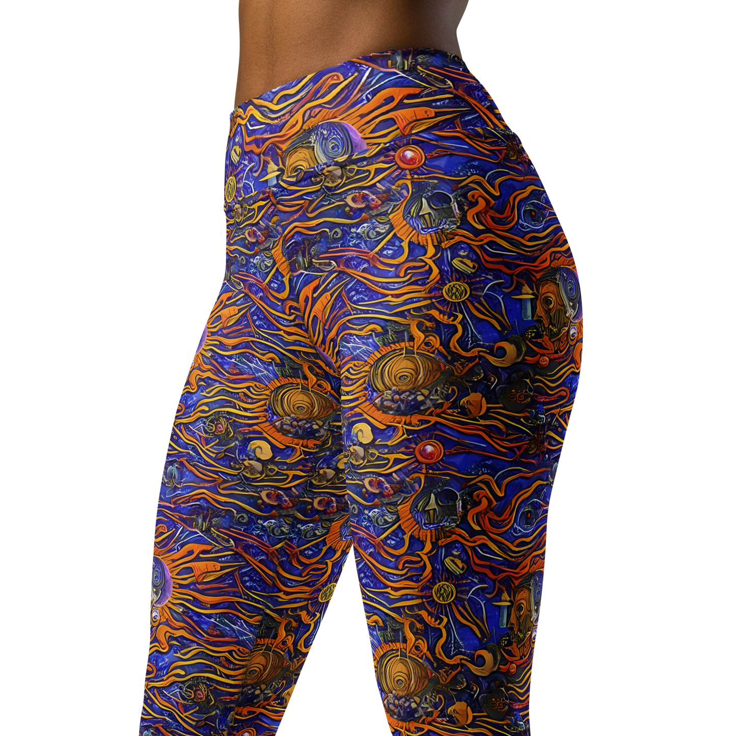 Yoga Leggings - Mantegna Swirl