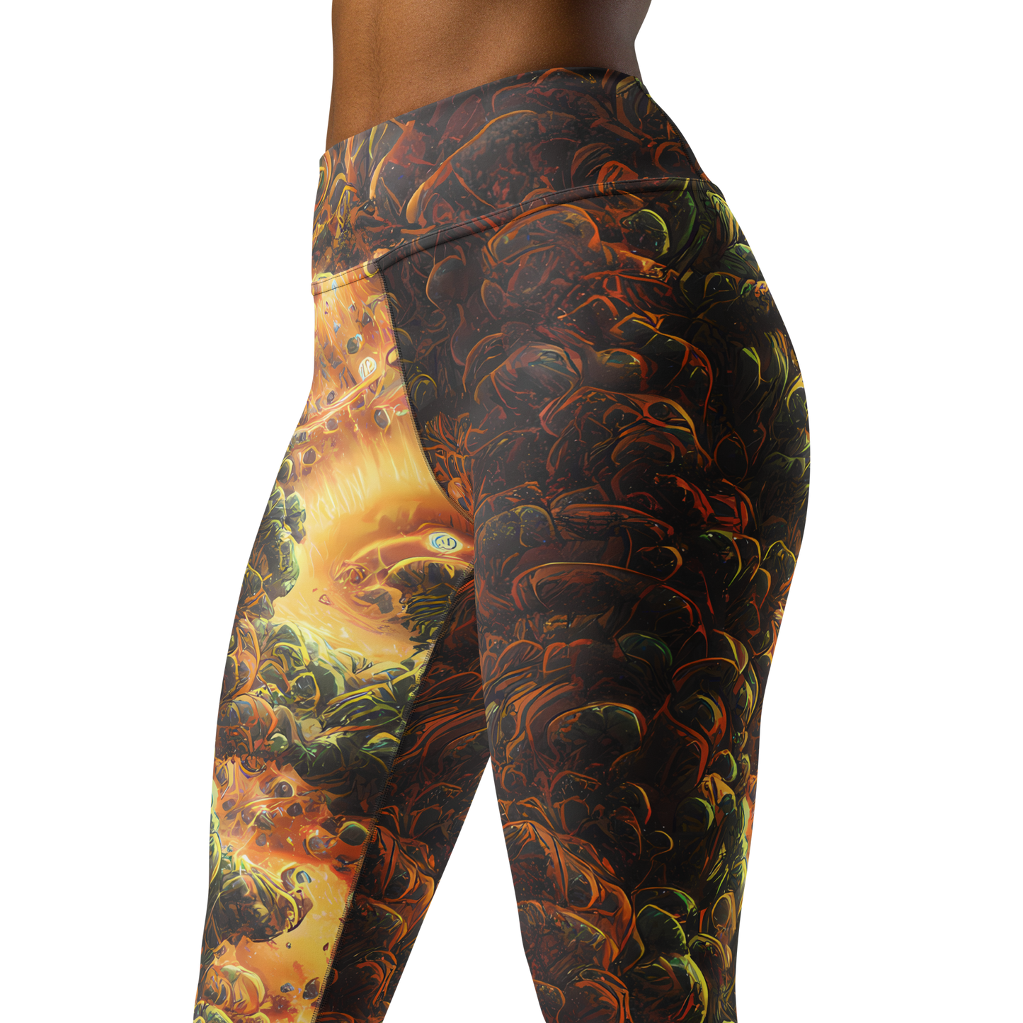 Yoga Leggings - Volcanic Cascade