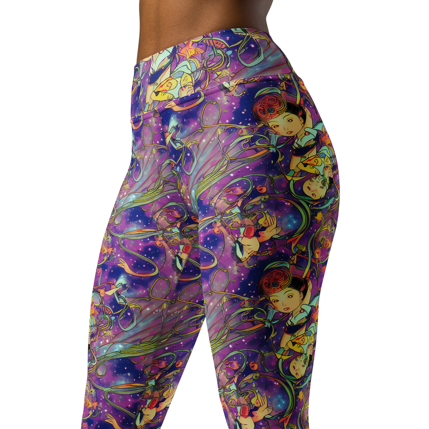 Yoga Leggings - Spiral of Stardust