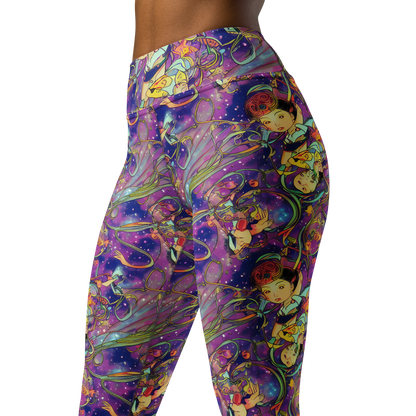 Yoga Leggings - Spiral of Stardust