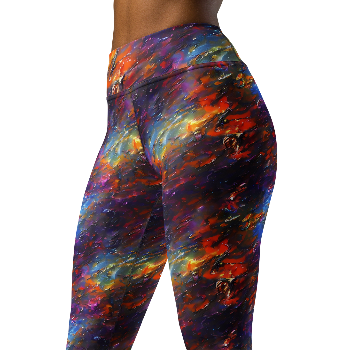 Yoga Leggings - Auroral Ripples