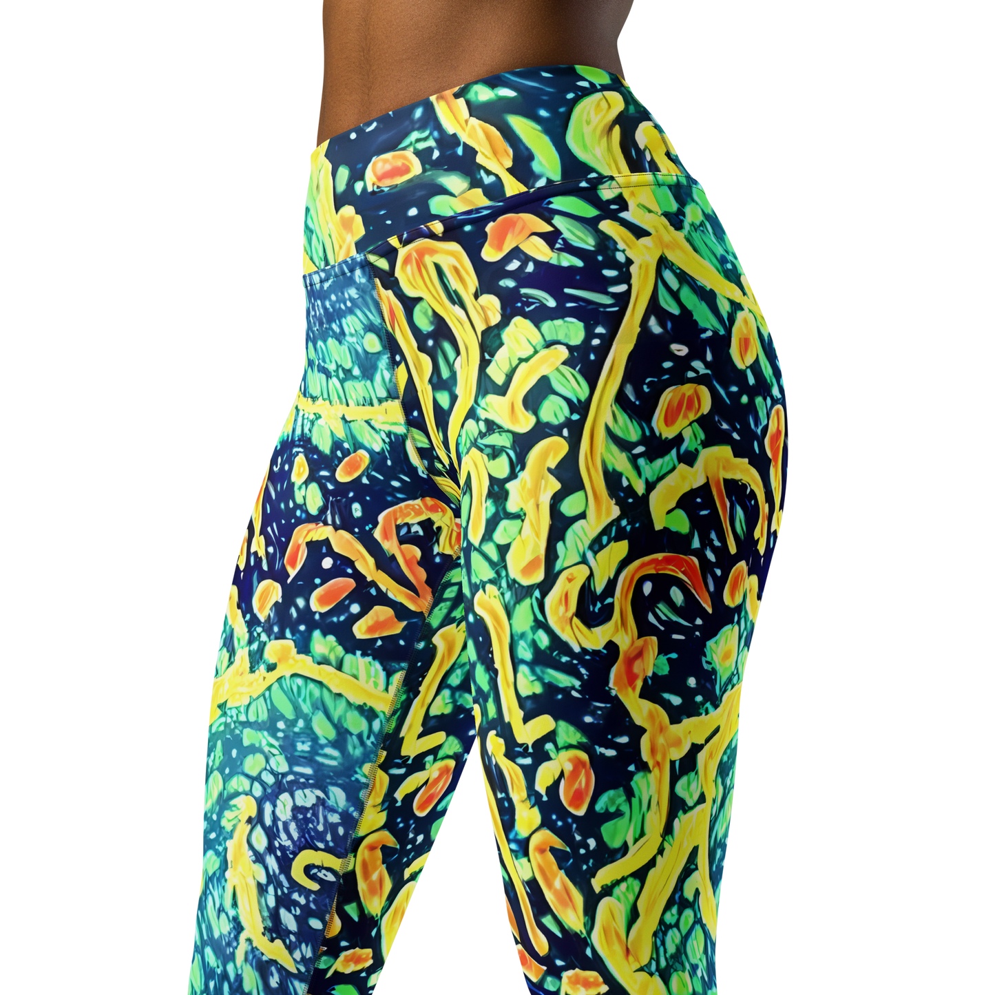 Yoga Leggings - Vortex Glow