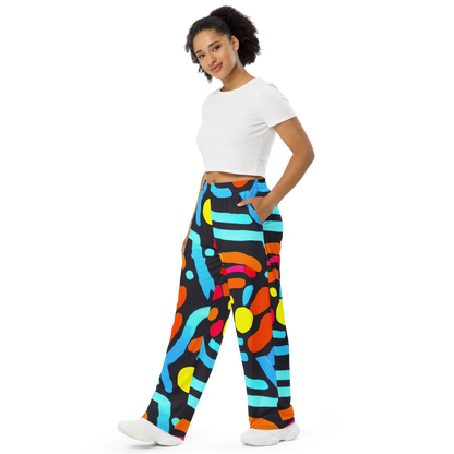 Wide-Leg Pants - Midnight Stream