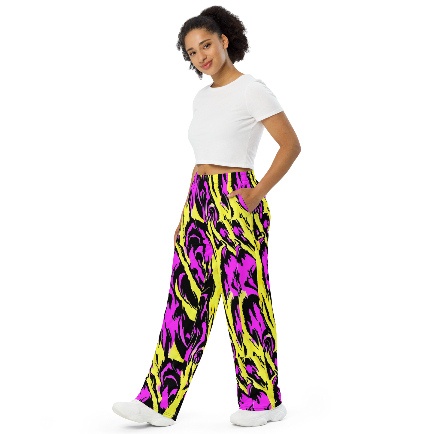 Wide-Leg Pants - Neon Savanna