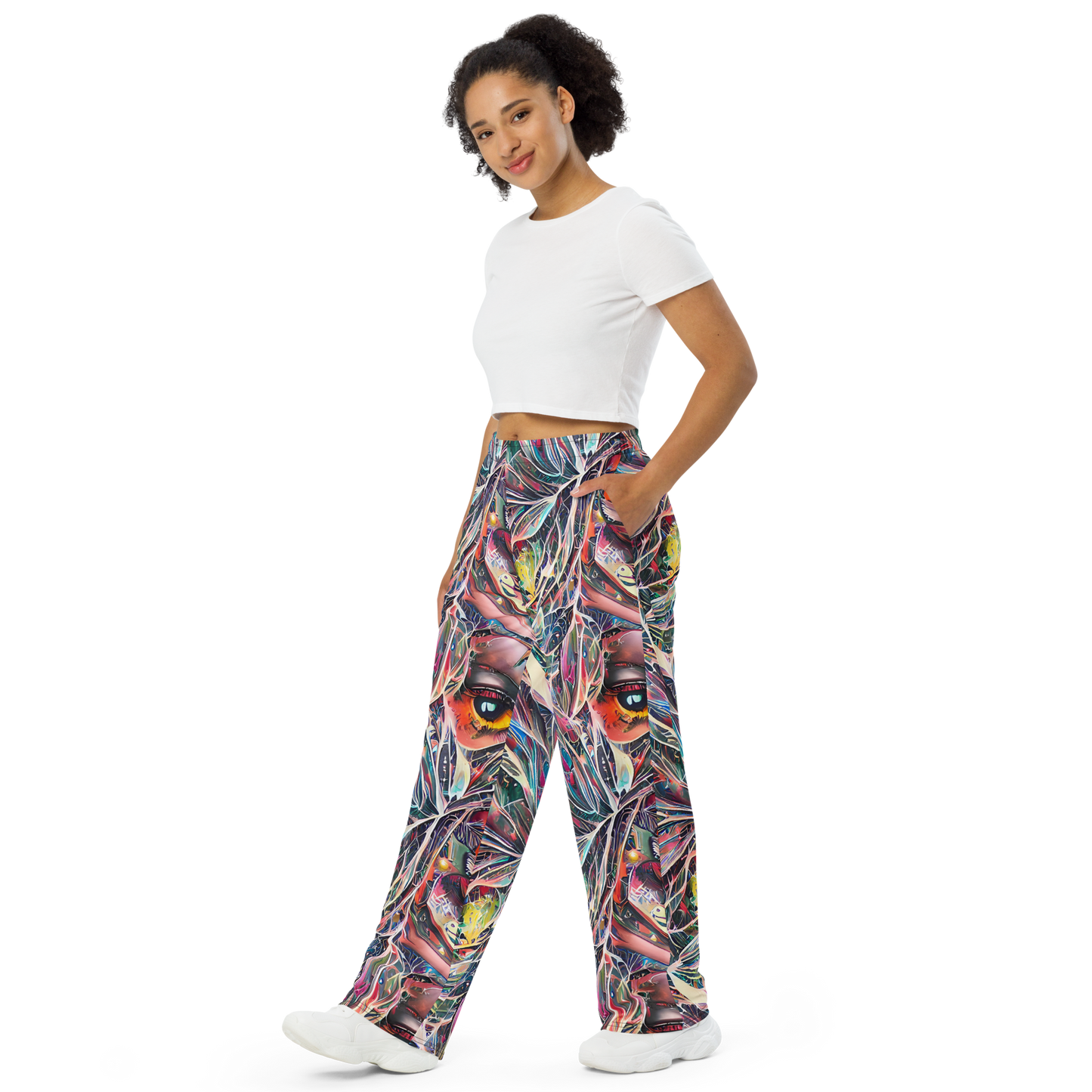 Wide-Leg Pants - Prismatic Reverie