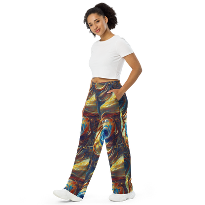 Wide-Leg Pants - Celestial Vortex