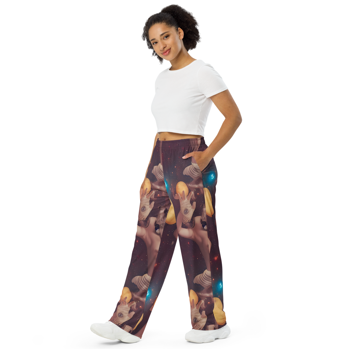 Wide-Leg Pants - Nebula Siren