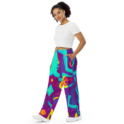 Wide-Leg Pants - Cosmic Current