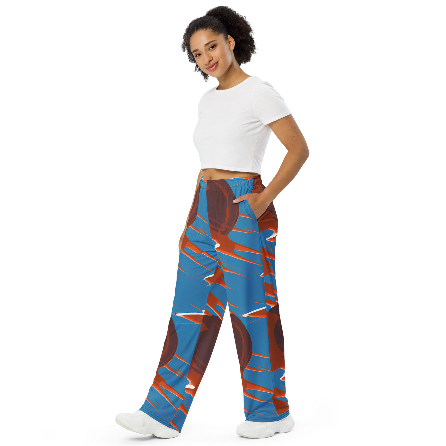 Wide-Leg Pants - Desert Vortex