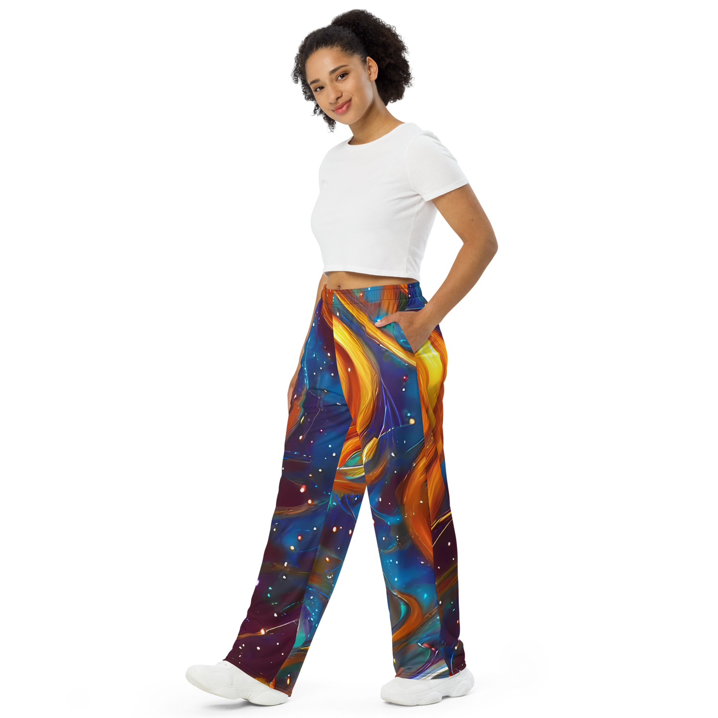 Wide-Leg Pants - Perez Whirl