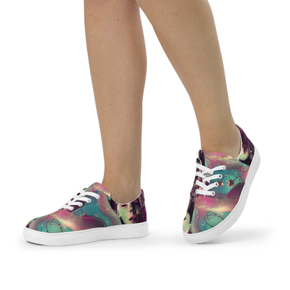 Women's Lace-Up Canvas Shoes - Nouveau Galaxy