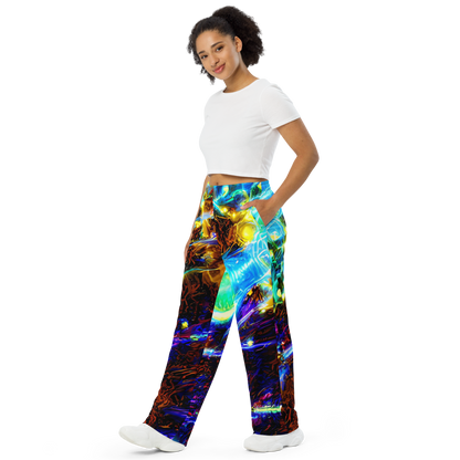 Wide-Leg Pants - Neon Füssli