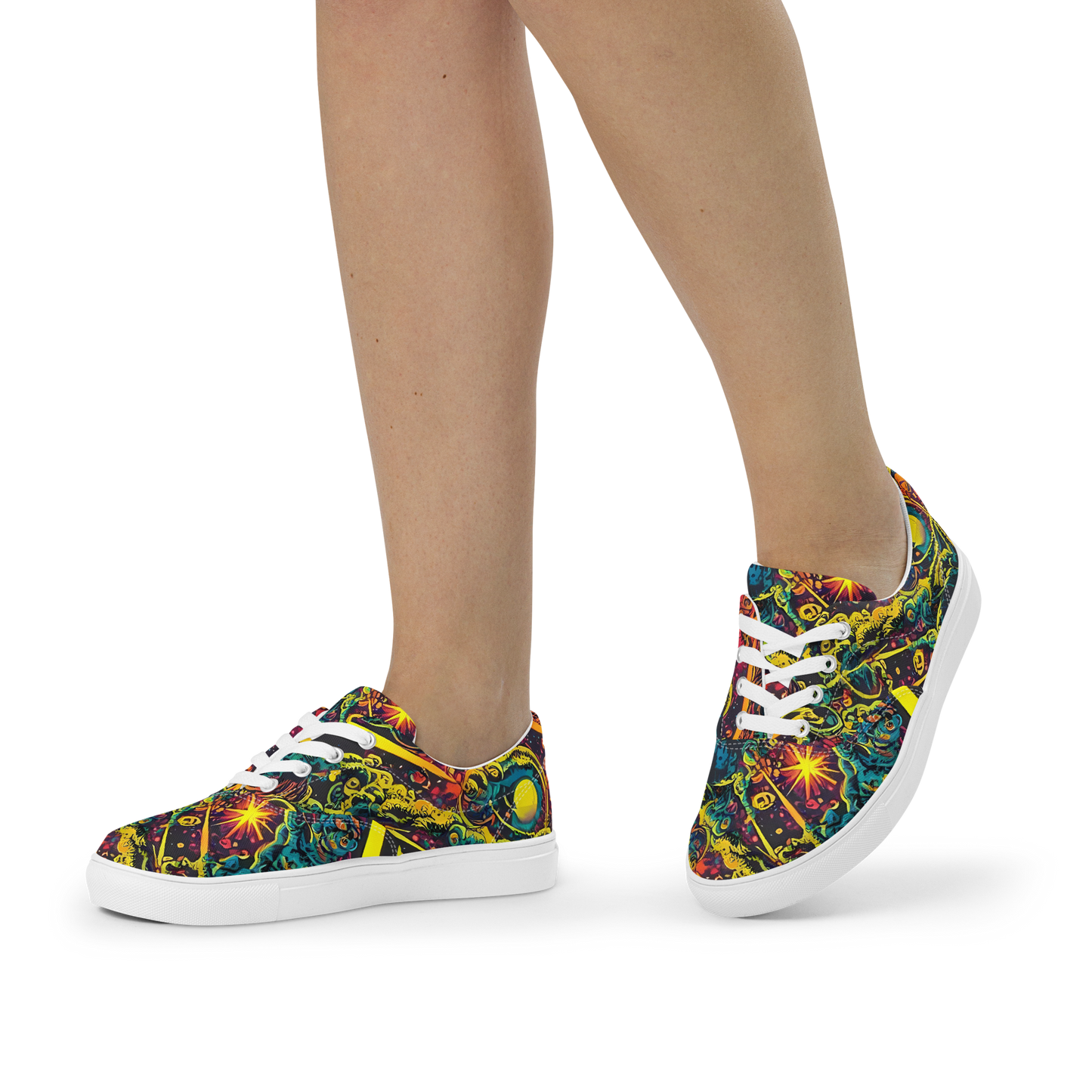 Women's Lace-Up Canvas Shoes - Gogos Galaxy