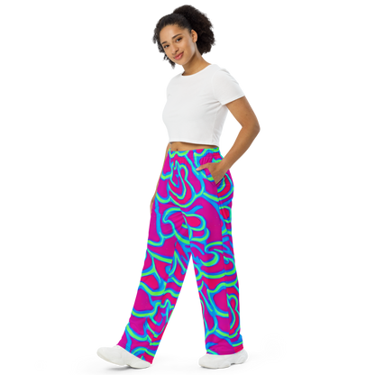 Wide-Leg Pants - Aquatic Ember