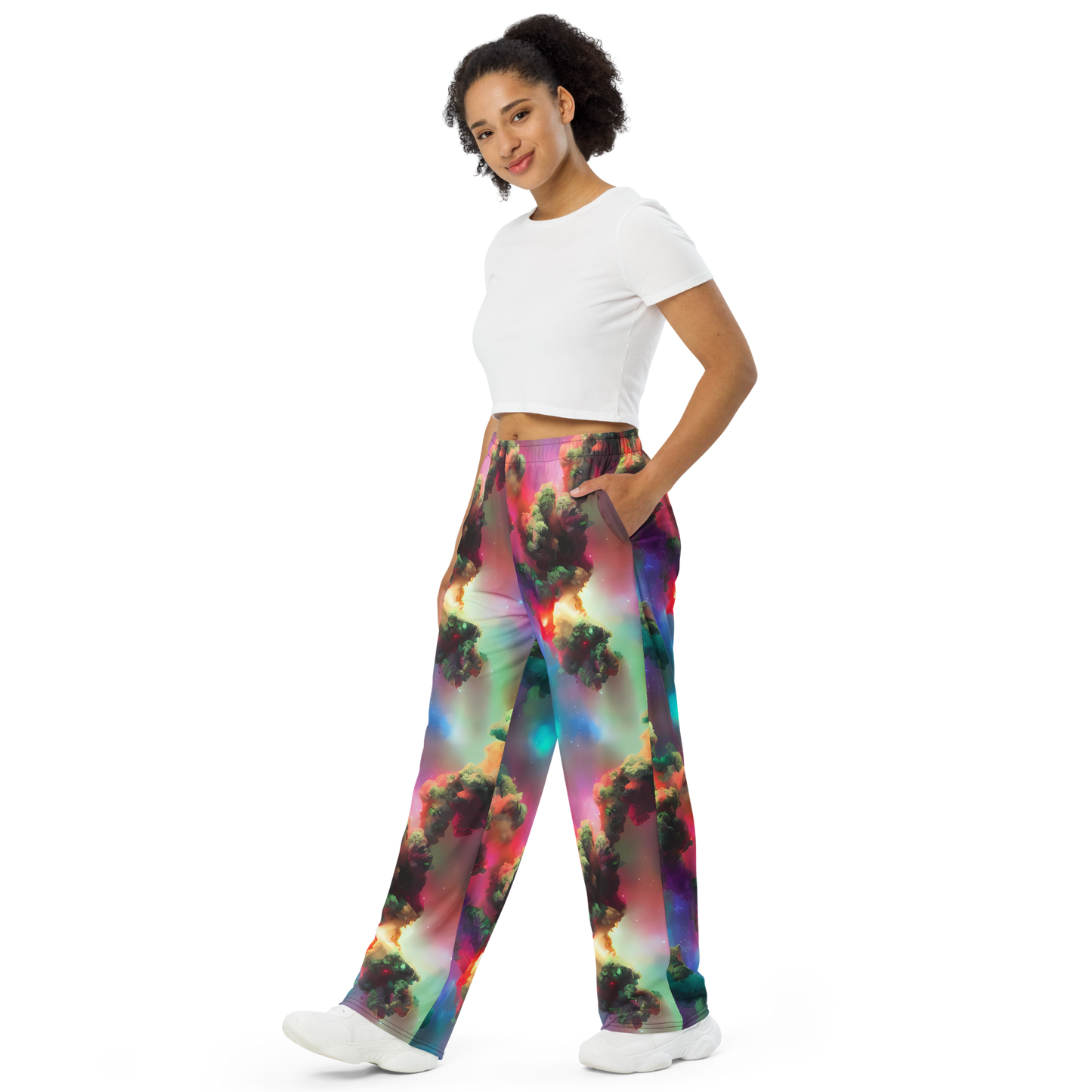 Wide-Leg Pants - Nebula Dreams