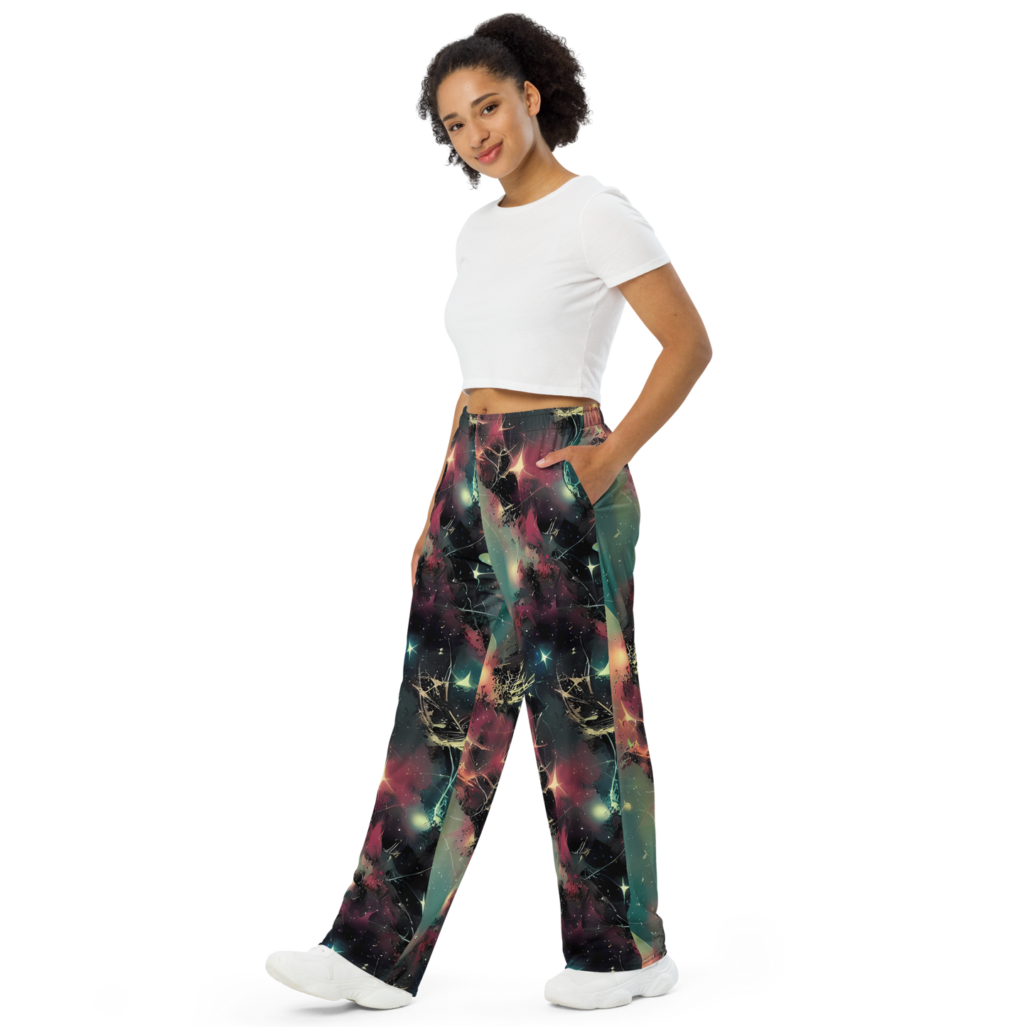 Wide-Leg Pants - Galactic Serpent