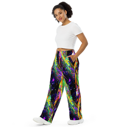 Wide-Leg Pants - Galactic Flamenco