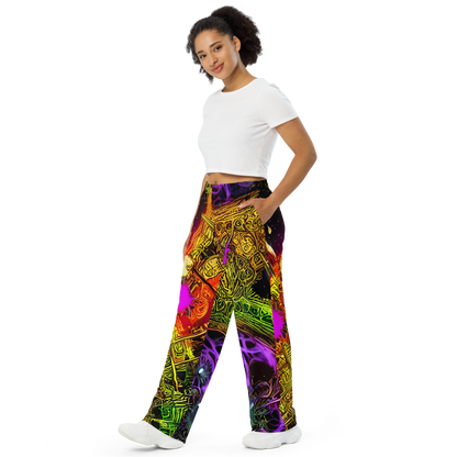 Wide-Leg Pants - Neon Glyphworks