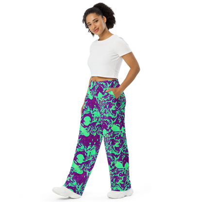 Wide-Leg Pants - Alien Ripples