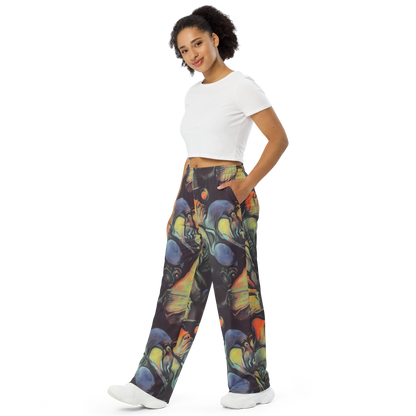 Wide-Leg Pants - Cosmic Scream