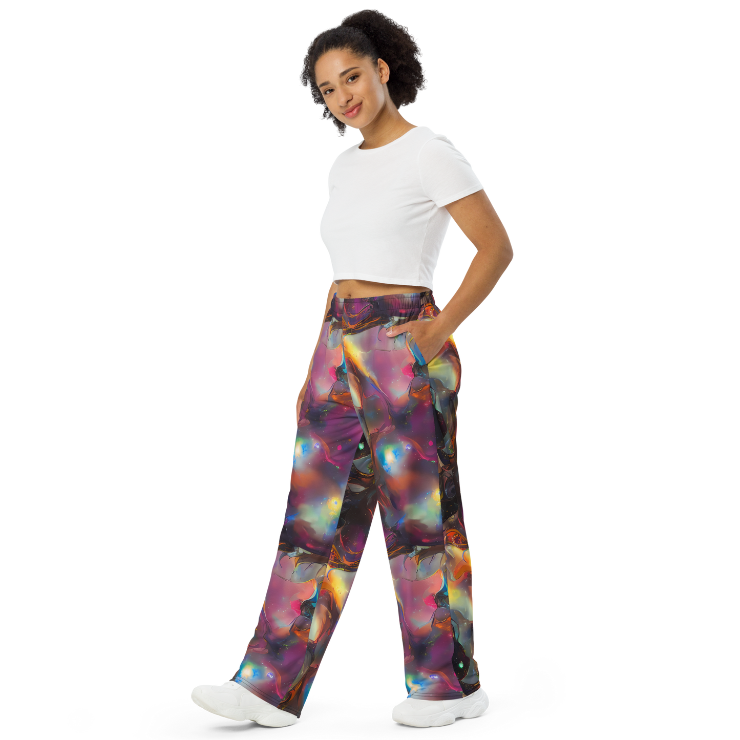 Wide-Leg Pants - Cosmic Fusion