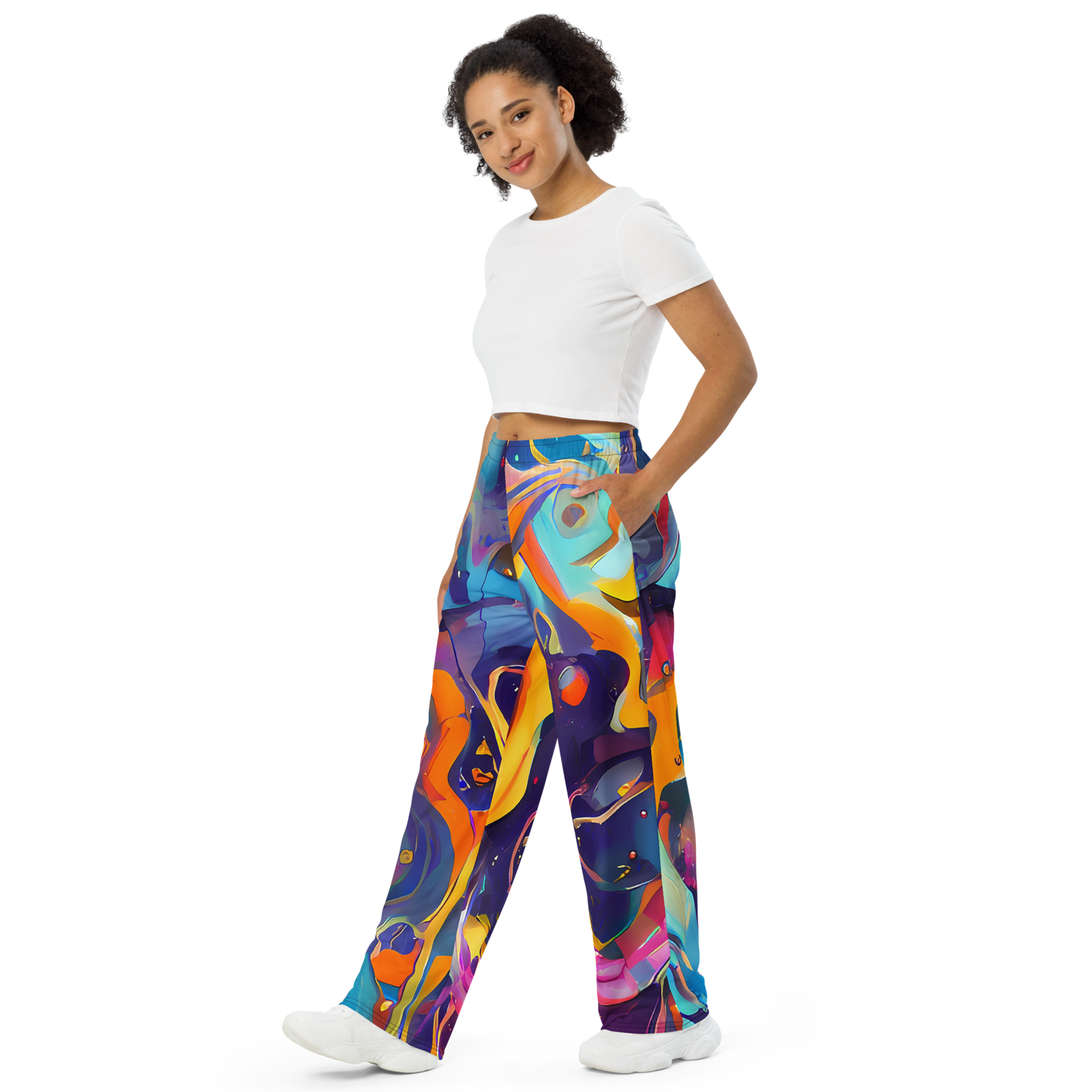 Wide-Leg Pants - Whimsical Fusion