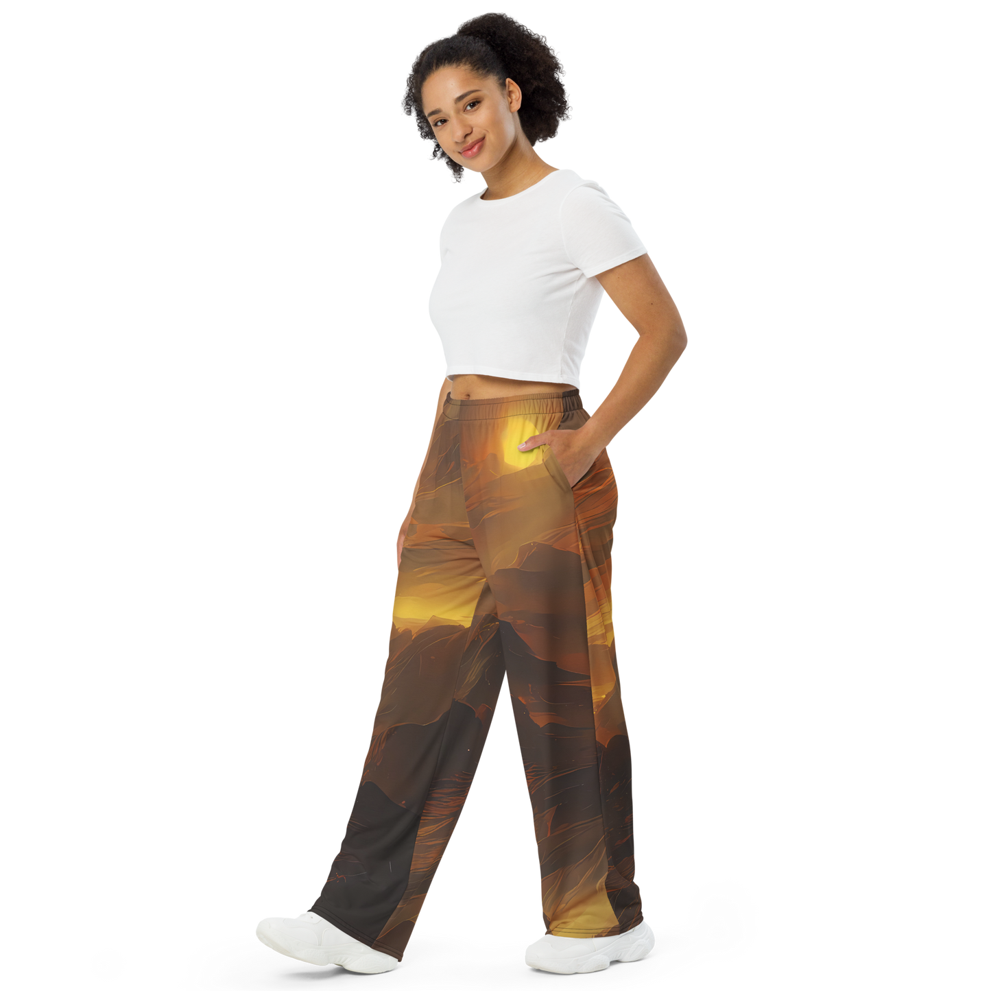 Wide-Leg Pants - Sunset Shores