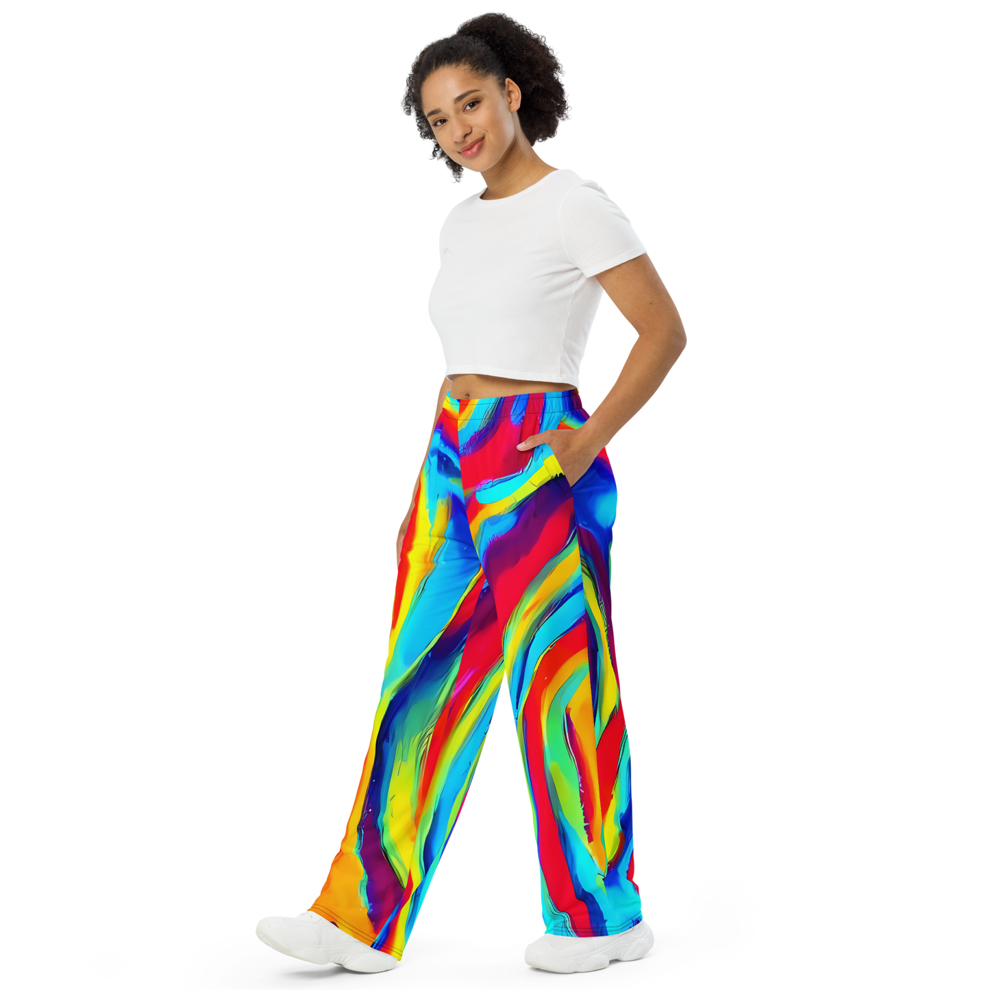 Wide-Leg Pants - Stael Swirls