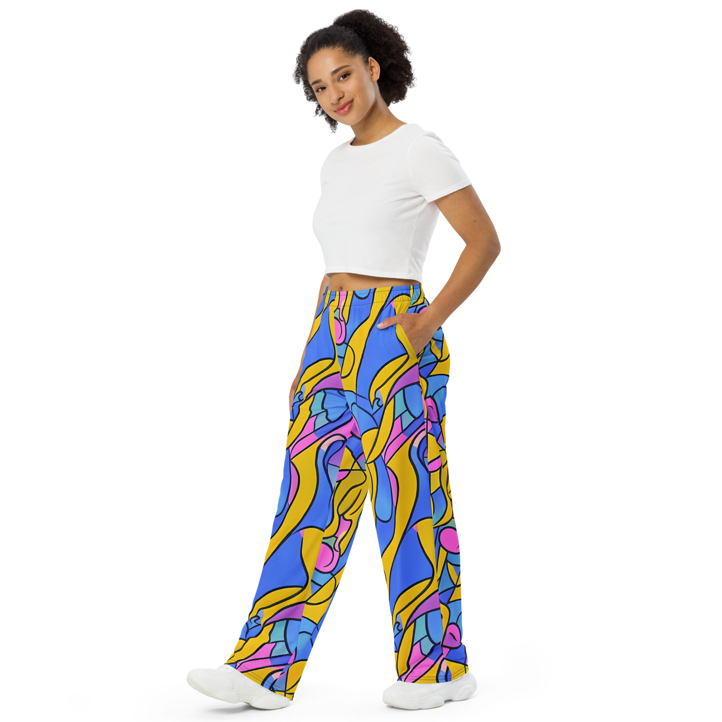 Wide-Leg Pants - Cosmic Curves