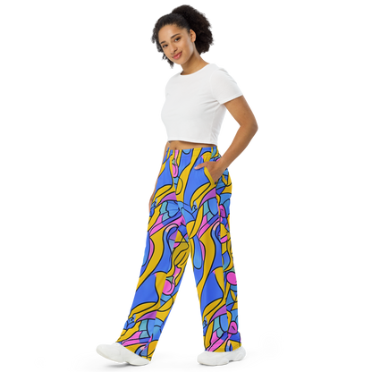 Wide-Leg Pants - Cosmic Curves