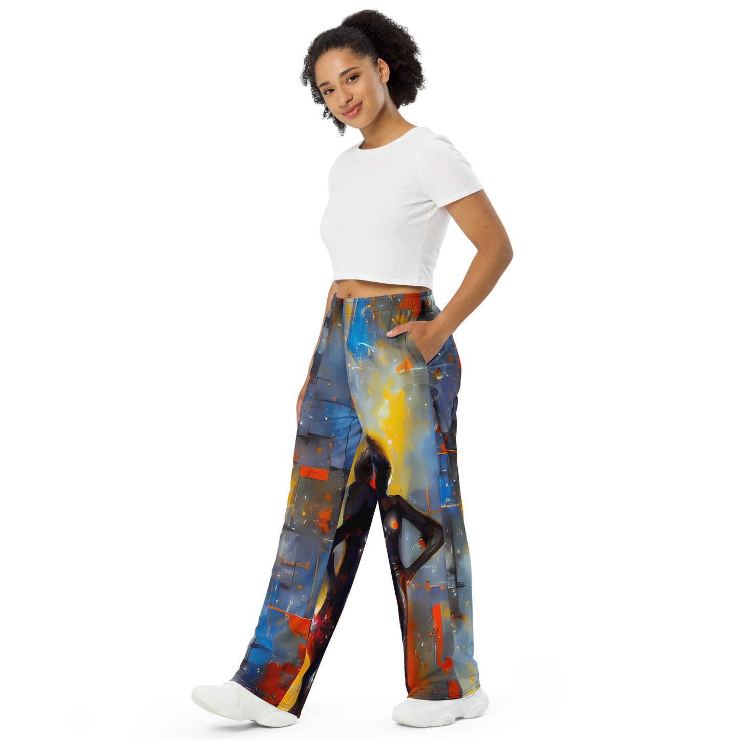 Wide-Leg Pants - Neoblock Fusion