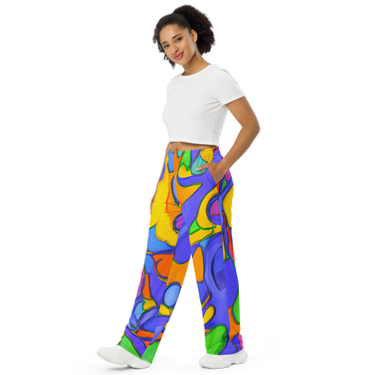 Wide-Leg Pants - Joffe Swirl