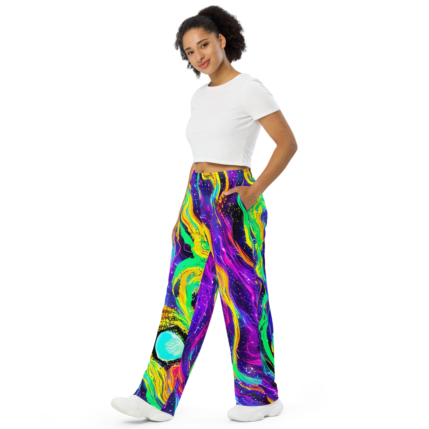 Wide-Leg Pants - Jackson Swirl