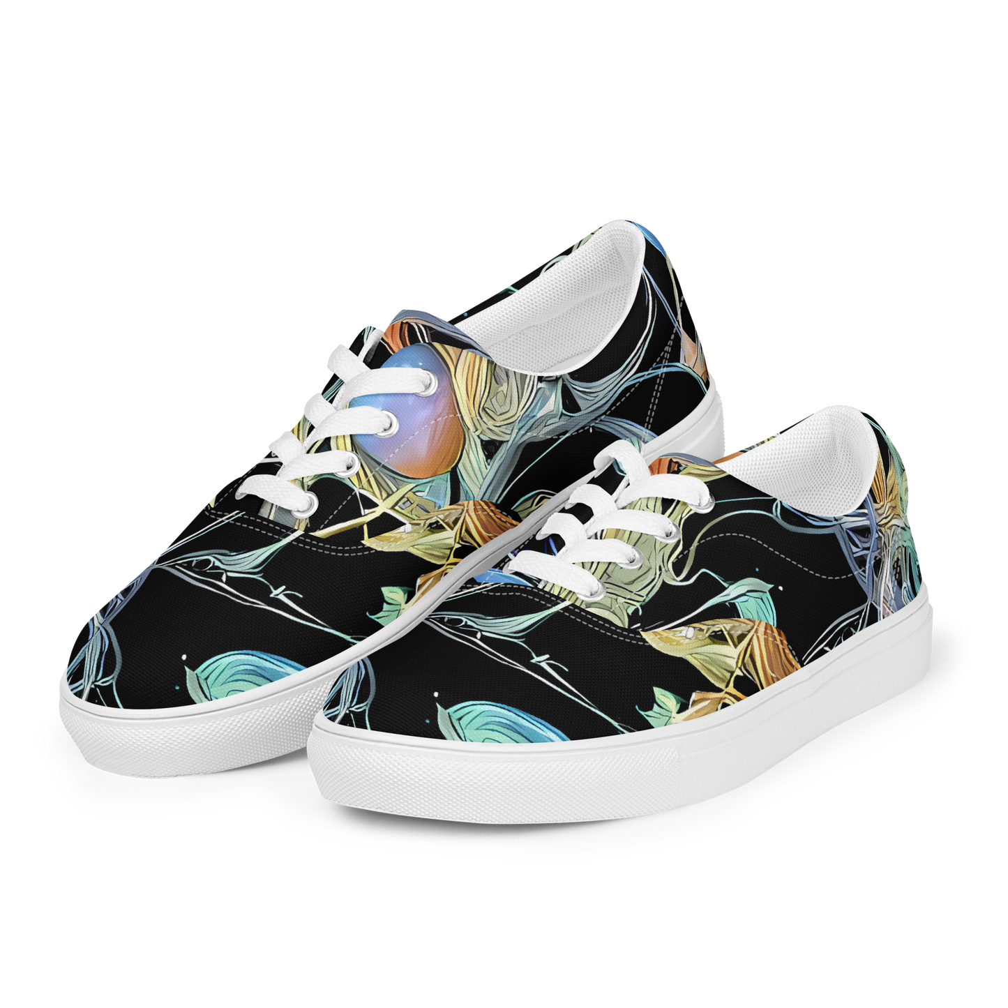 Men's Lace-Up Canvas Shoes - Infinite Mist