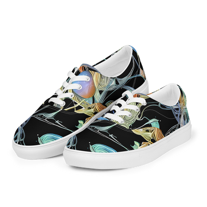 Men's Lace-Up Canvas Shoes - Infinite Mist