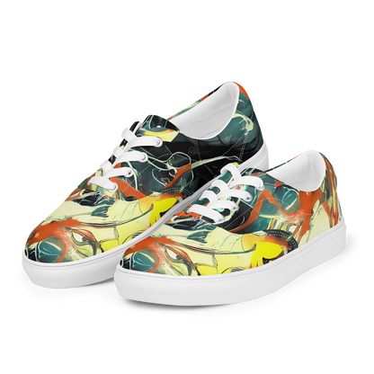 Men's Lace-Up Canvas Shoes - Fluid Firestorm